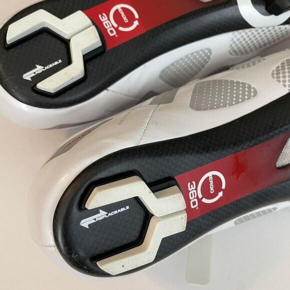 Suplest Supzero Sz 44.5 (US 11.5) Carbon Racing Cycling Road Shoe White 3-bolt - Picture 13 of 16